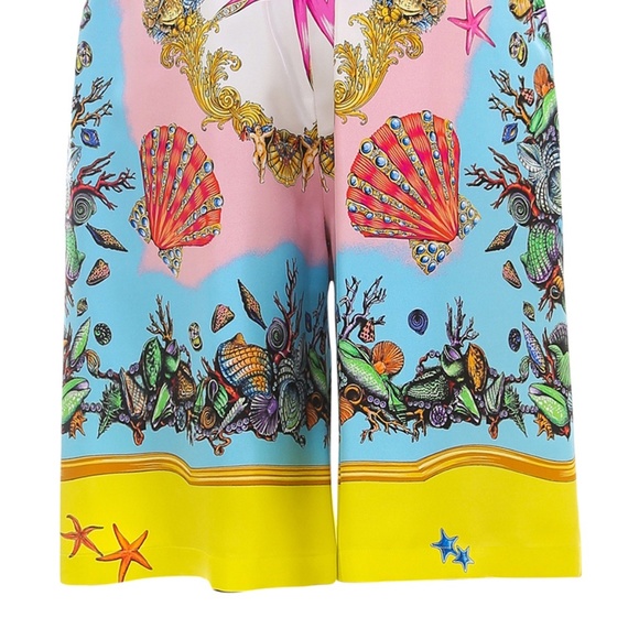 AUTHENTIC VERSACE Men's Tresor De La Mer Silk Shorts Runway - Picture 8 of 12